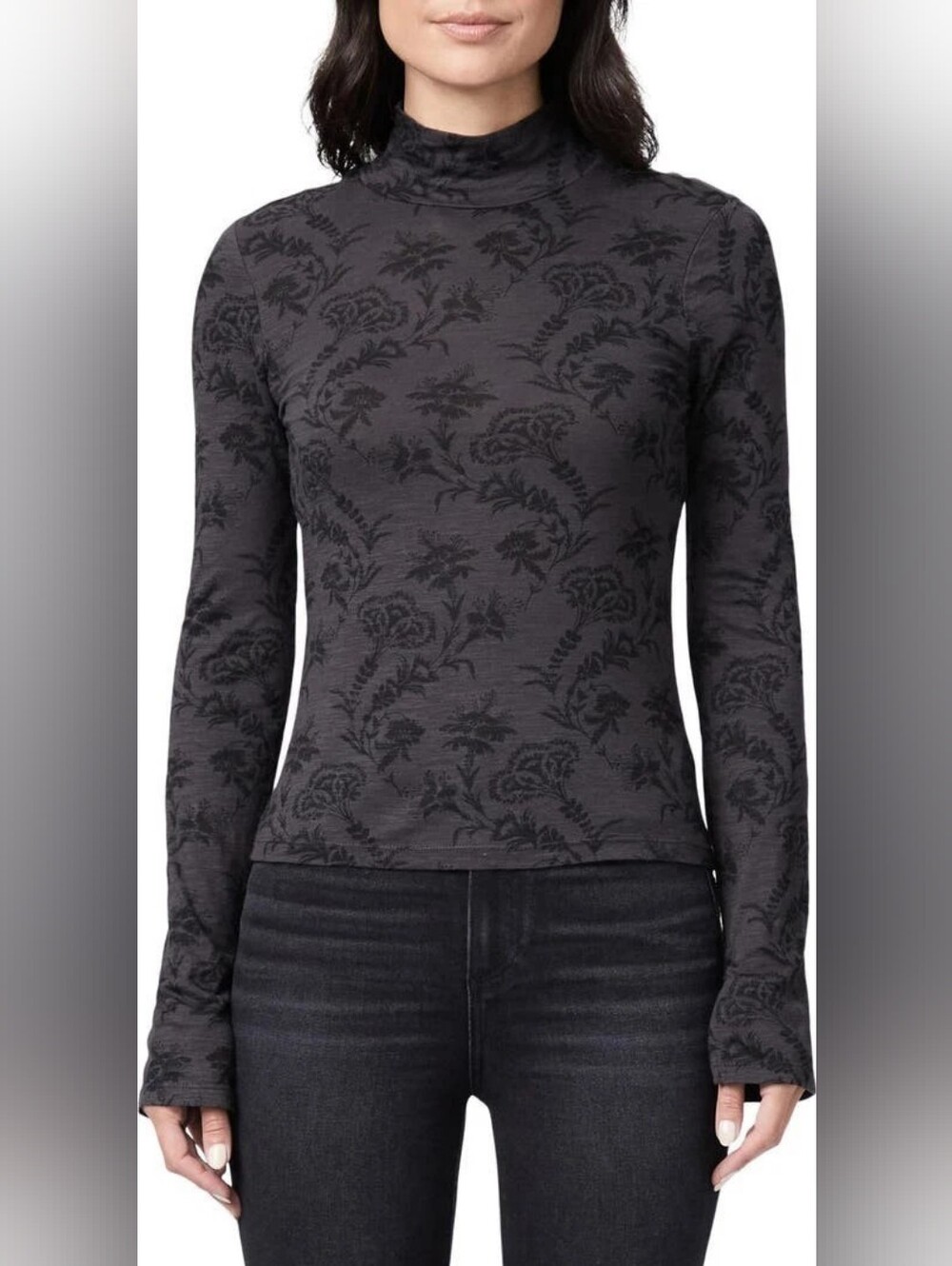 PAIGE Black Floral Lively Top